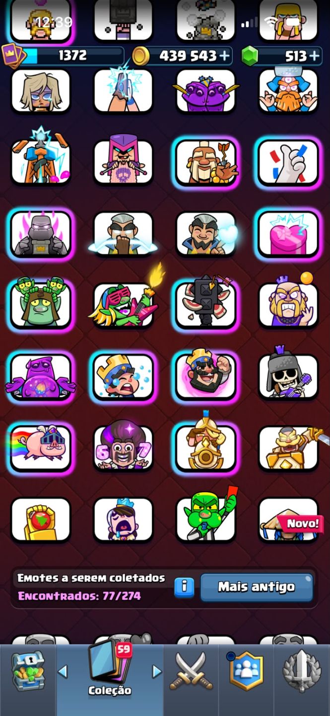 ANÚNCIO DE VENDA - CLASH ROYALE % evoluções e 3 herois
