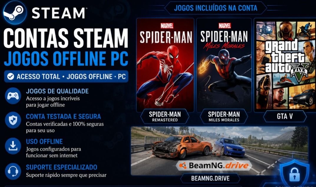[Melhores Contas] Contas Steam PC Jogos