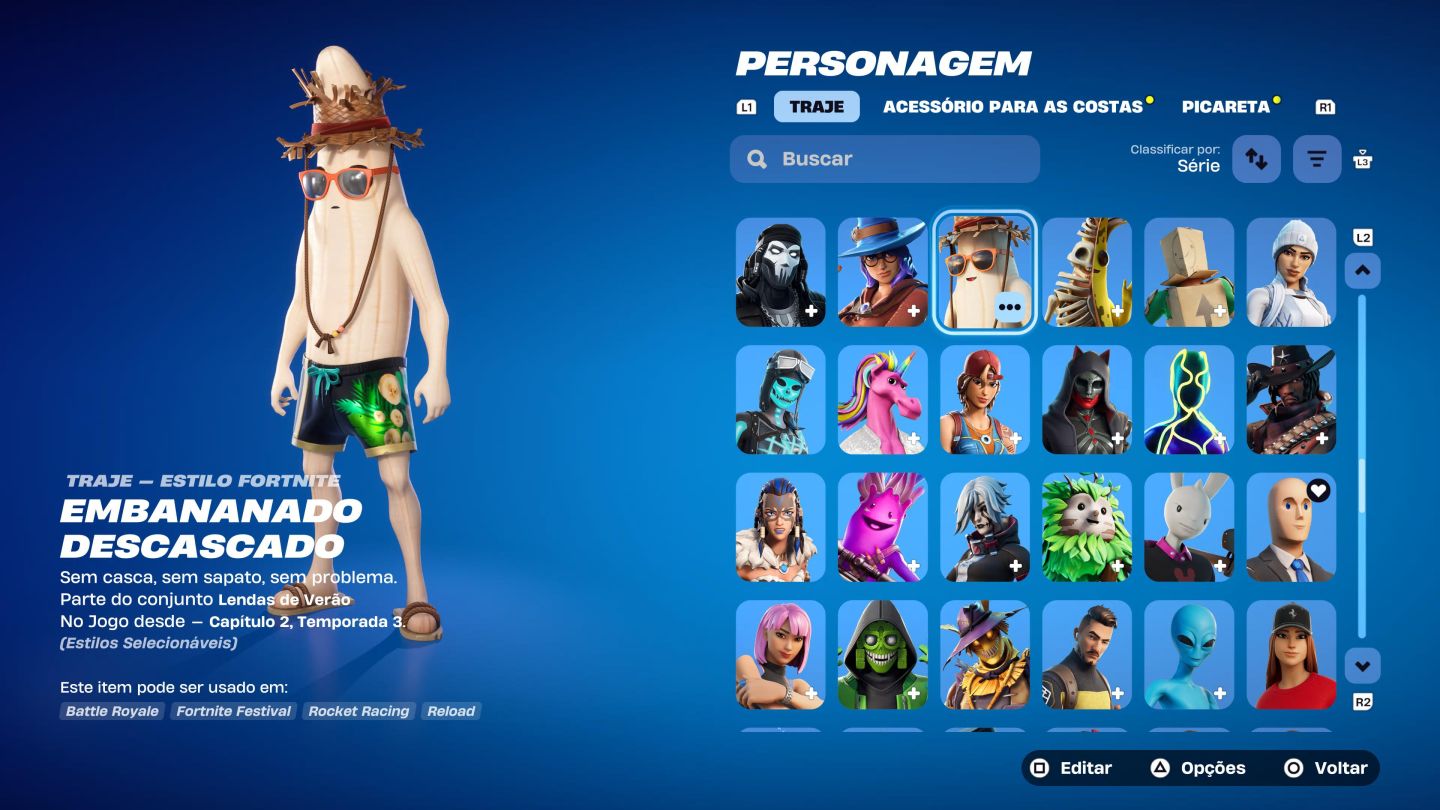 CONTA FORTNITE: 242 SKINS + 184 PICARETAS | KRATOS PS5 + MACHADO DO KRATOS