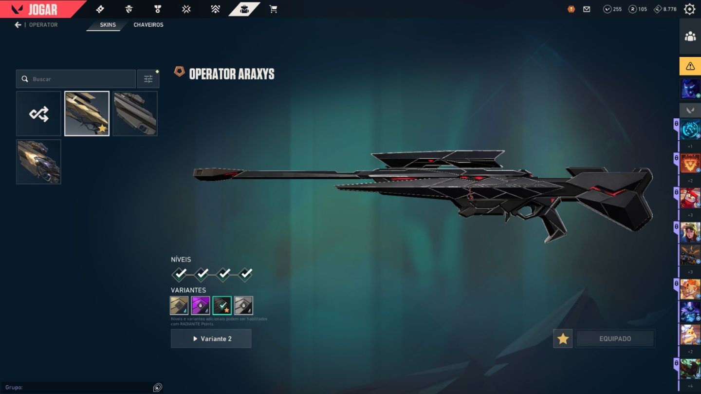 Conta diamante valorant