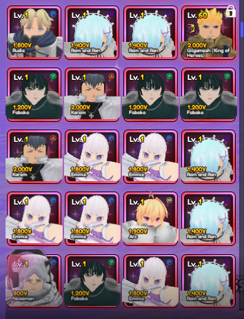 Anime Vanguards Exclusive/Vanguards Units