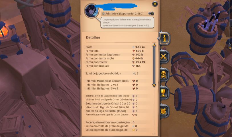 CONTA ALBION ONLINE SPEC EM ARCO E COLETA DE MINERIO E PELEGO T4