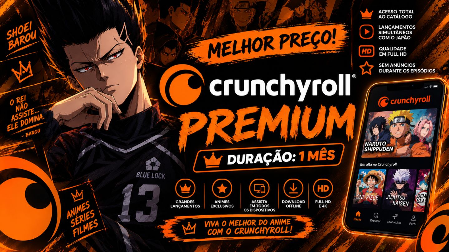 Crunchyroll Premium 30 Dias | Entrega Automática