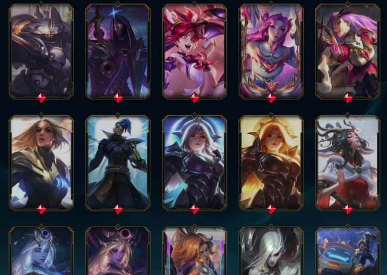 Conta LoL 453+Skins (5 Ultimate, 16 Míticas, 43 Lendárias, 226 Épicas)