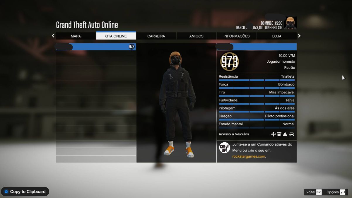 CONTA GTA 5 ONLINE FA | 476 MILHÕES | NÍVEL 973 | 50+ CARROS MODDED & MAIS