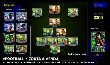 CONTA (STEAM) eFOOTBALL 3300+ | CONTA META COMPLETA | PRONTA PARA JOGAR!!!