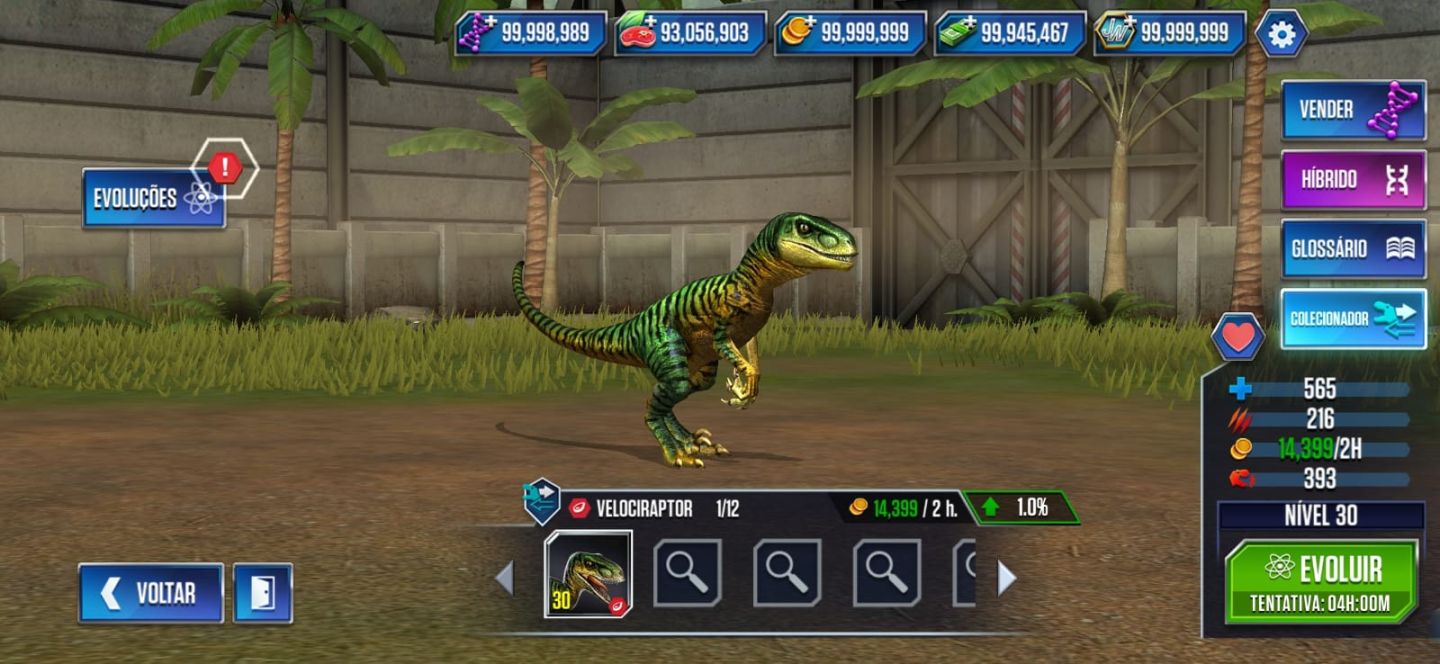 CONTA JURASSIC WORLD THE GAME | RECURSOS FULL