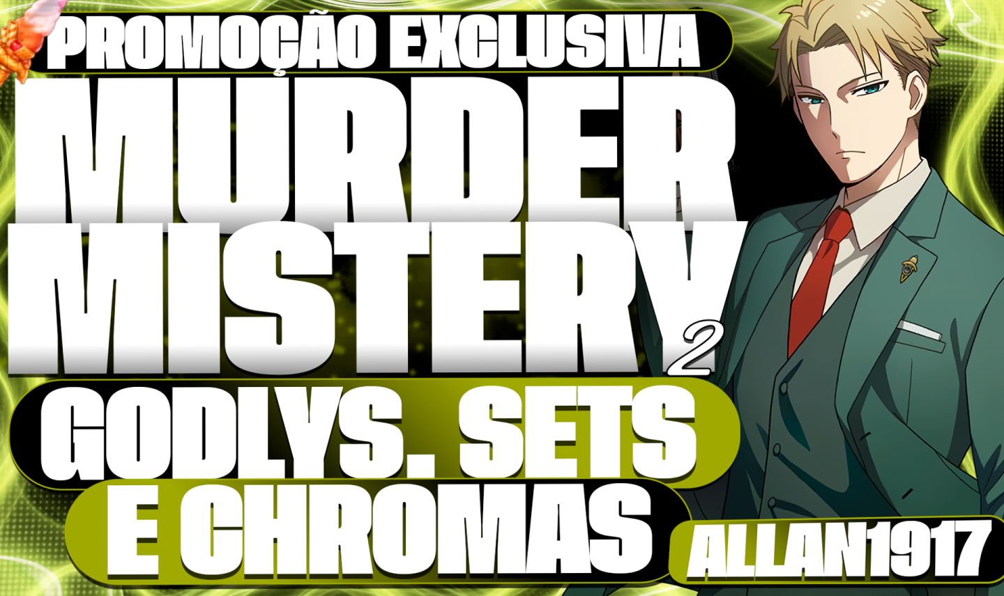 [PROMOÇÃO] MURDER MISTERY 2 | SETS | GODLYS | CHROMA E MAIS (MM2) ROBLOX