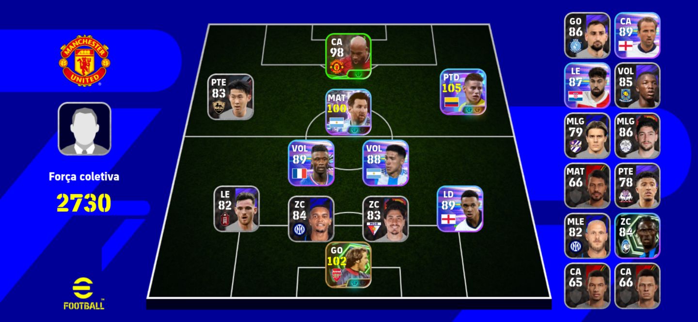 Conta com james Rodriguez blitz e David Seaman