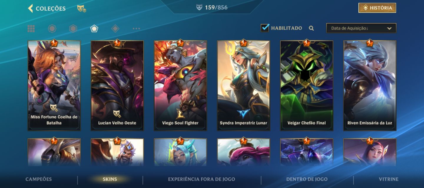 Conta de Wild Rift - Muita skin - Mestre 2 atualmente - SKINS DE PASSE!