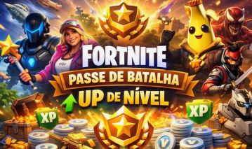 UPO SEU PASSE DE BATALHA NO FORTNITE-VALORES BAIXOS. (100% SEGURO)