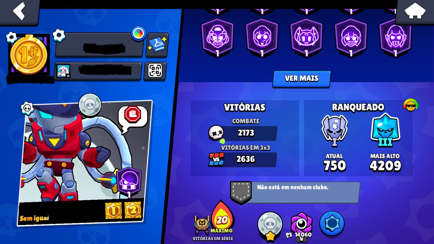 CONTA BRAWL STARS | 57K+ TROFÉUS | 21 BRAWLERS LVL 11 | CONTA 2019