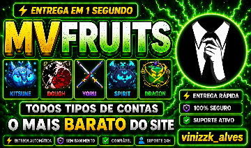 Contas e frutas de Blox Fruits MELHOR PREÇO DO MERCADO (olhem a descrição)