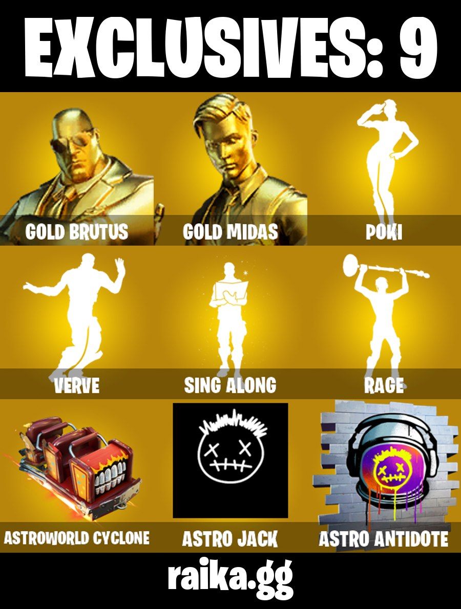 93 Skins | Gold Midas | Gold Brutus | Peter Griffin | Omegarok | 0 VB