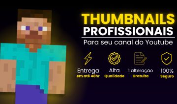 THUMBNAIL PROFISSIONAL PARA YOUTUBE | DESIGN PERSONALIZADO