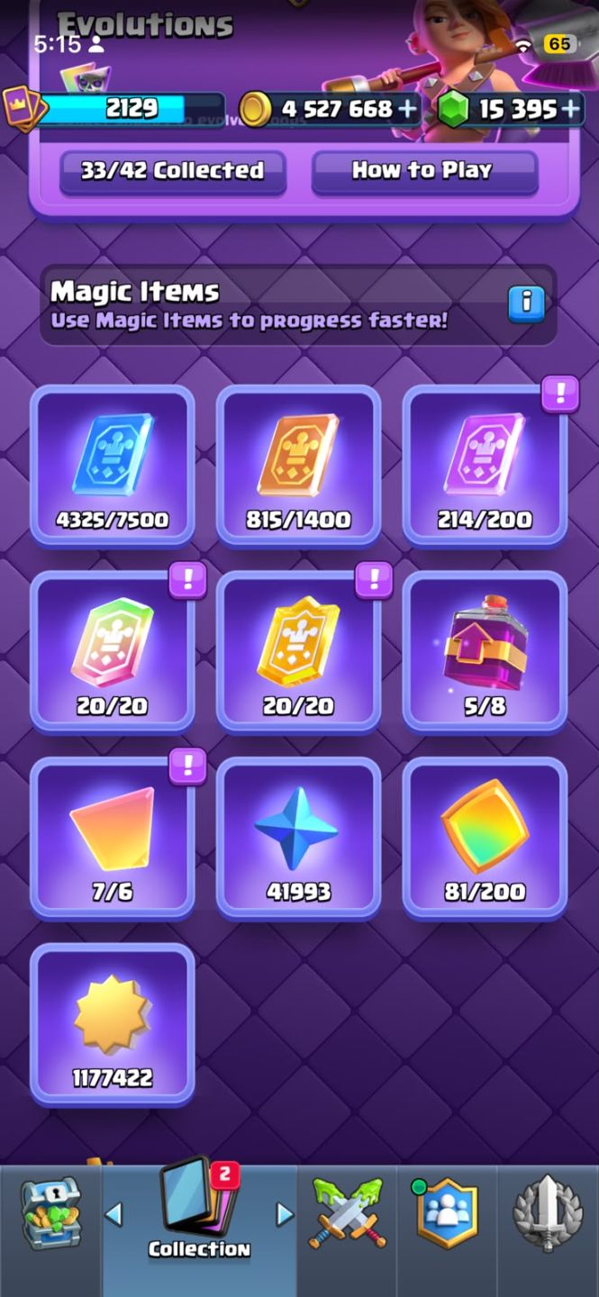 CONTA TOP Clash Royale (+10 anos de jogo e vários itens raros)