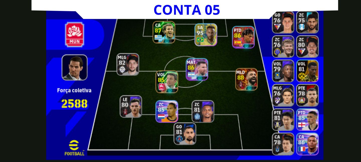 Contas Efootball Iniciais com Épicos/big Times Garantidos! Vol. 01