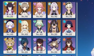 AR 55 Sandrone c0r1, Citlali c0, Columbina c0, Yae miko c0, Cyno c0