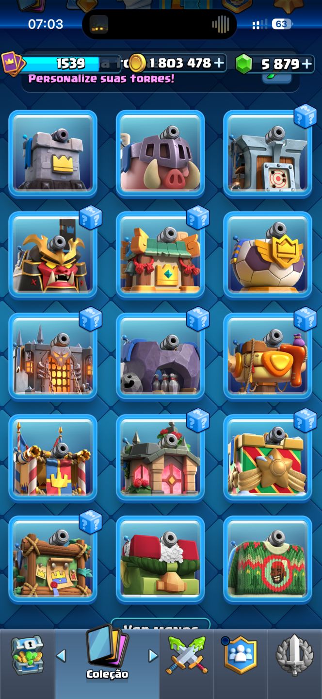 Conta Clash Royale UPADA 13.5k+ 4 decks full, aceito propostas