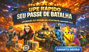 UP DE PASSE DE BATALHA RÁPIDO, SEGURO E CONFIÁVEL