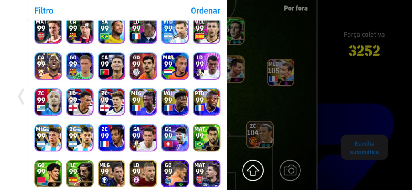 CONTA EFOOTBALL BOA +3250 DE FORÇA SO KONAMI