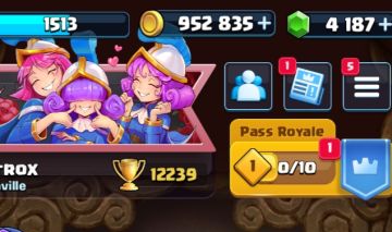 CLASH ROYALE CONTA ARENA 29, 12K DE TROFÉUS, LEVEL 58,