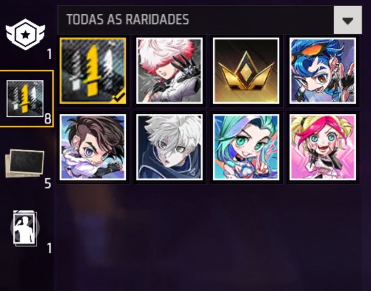 Conta inicial boa com skin carapina