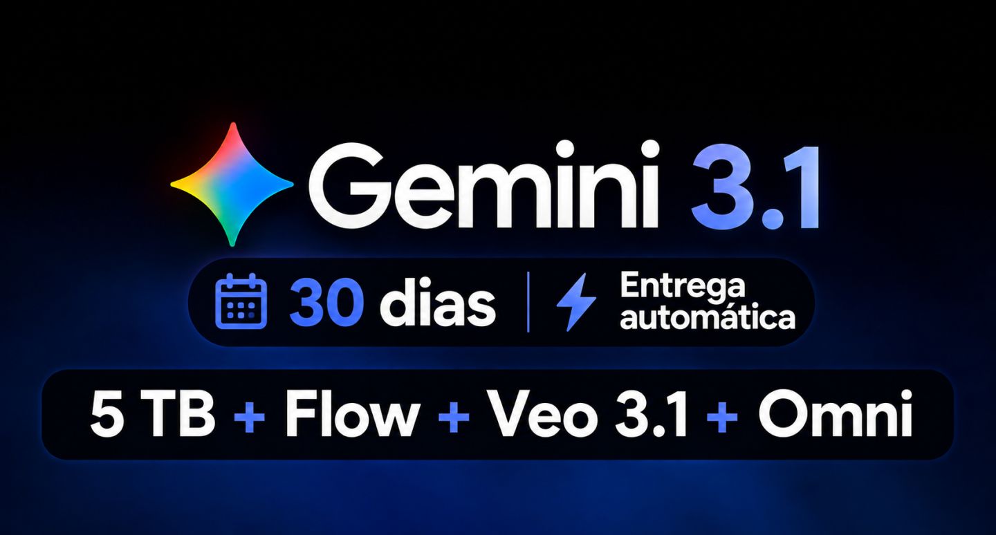 Gemini 3.1 Pro + 5TB + Veo 3.1 + Flow + Omni Flash - 30 Dias +ENTREGA AUTOMATICA