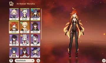Conta iniciante com Mavuika e Mona (genshin impact)