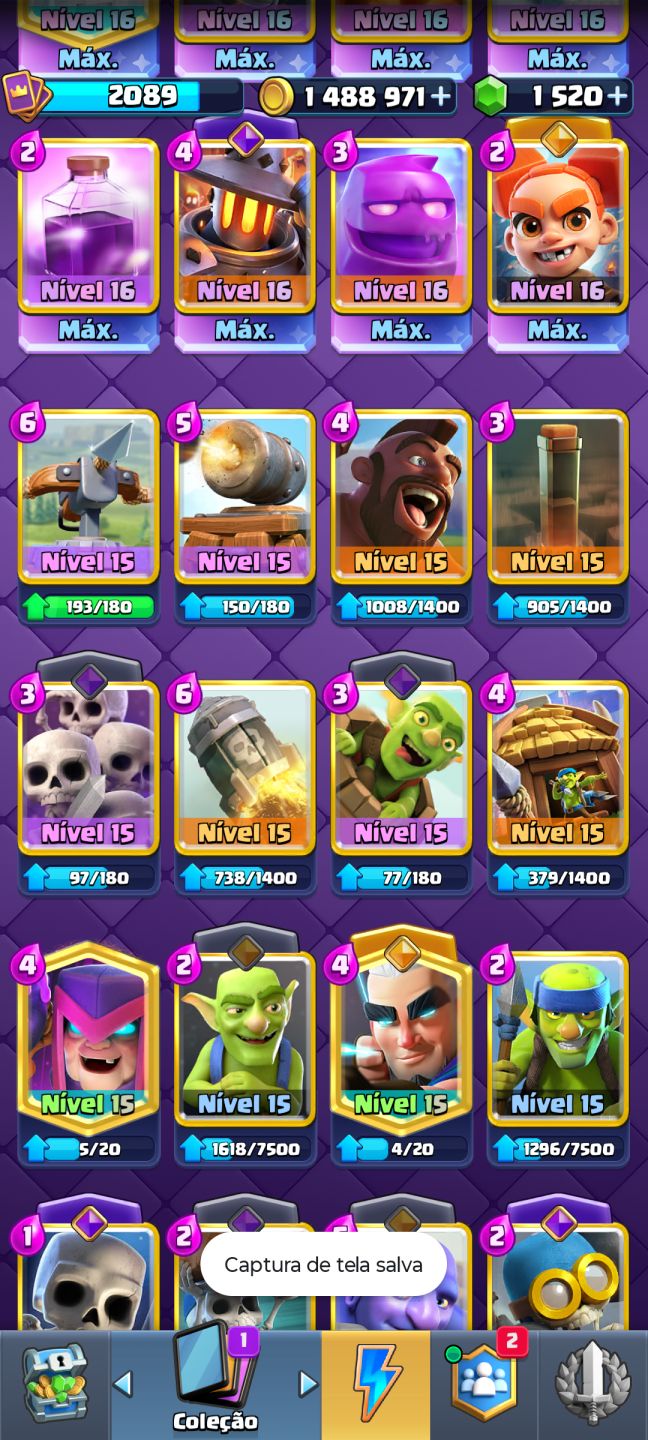 Conta de Clash Royale Upada