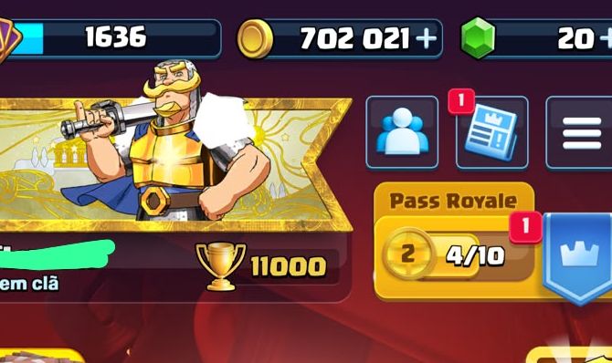 Conta Clash Royale FULL12, 16 CARTAS NÍVEL 15, 700K GOLD