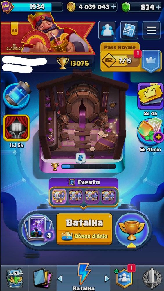 CONTA DE CLASH ROYALE | 13K TROFEUS 17 EVOLUÇÃO E 3 HEROI COM MAIOR CAMPEÃO |