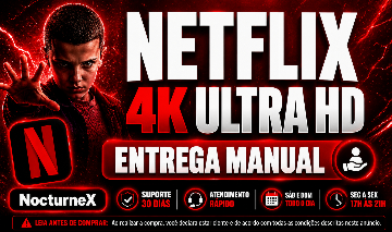 CONTA STREAMINGS NETFLIX 4K + 30 DIAS