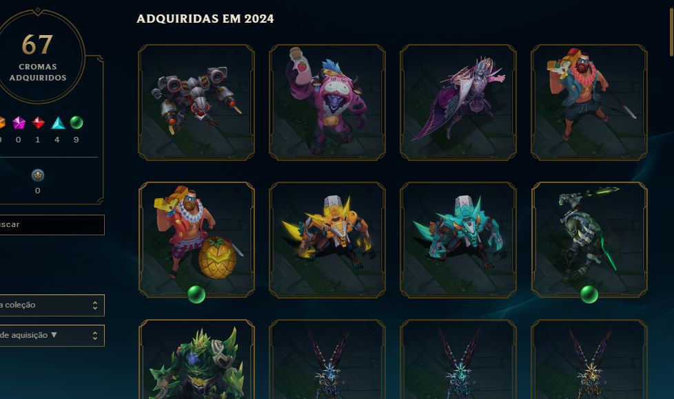 Conta 2016 Lol - ESMERALDA 3 - 200 Skins - Full Acesso
