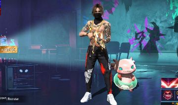 conta de free fire com skin do naruto