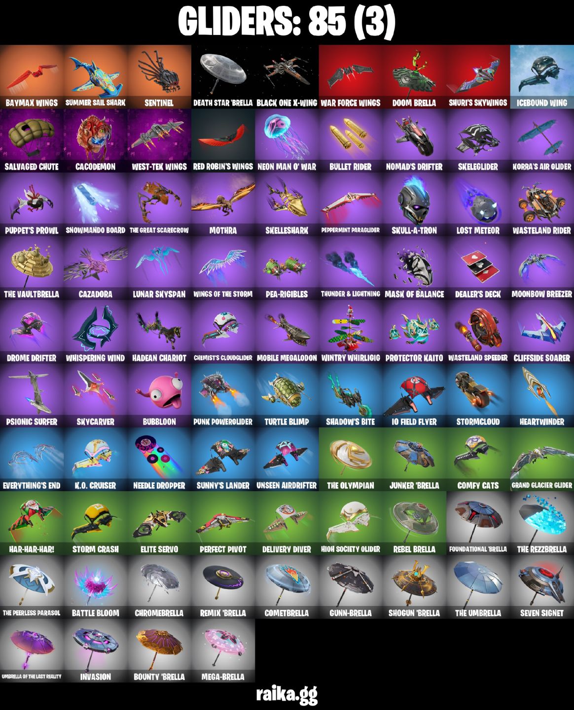 CONTA FORTNITE 48 SKINS MIZUKI/HADES/ZEUS/POSEIDON/STRAV/JADE/FELINA/POSEIDON