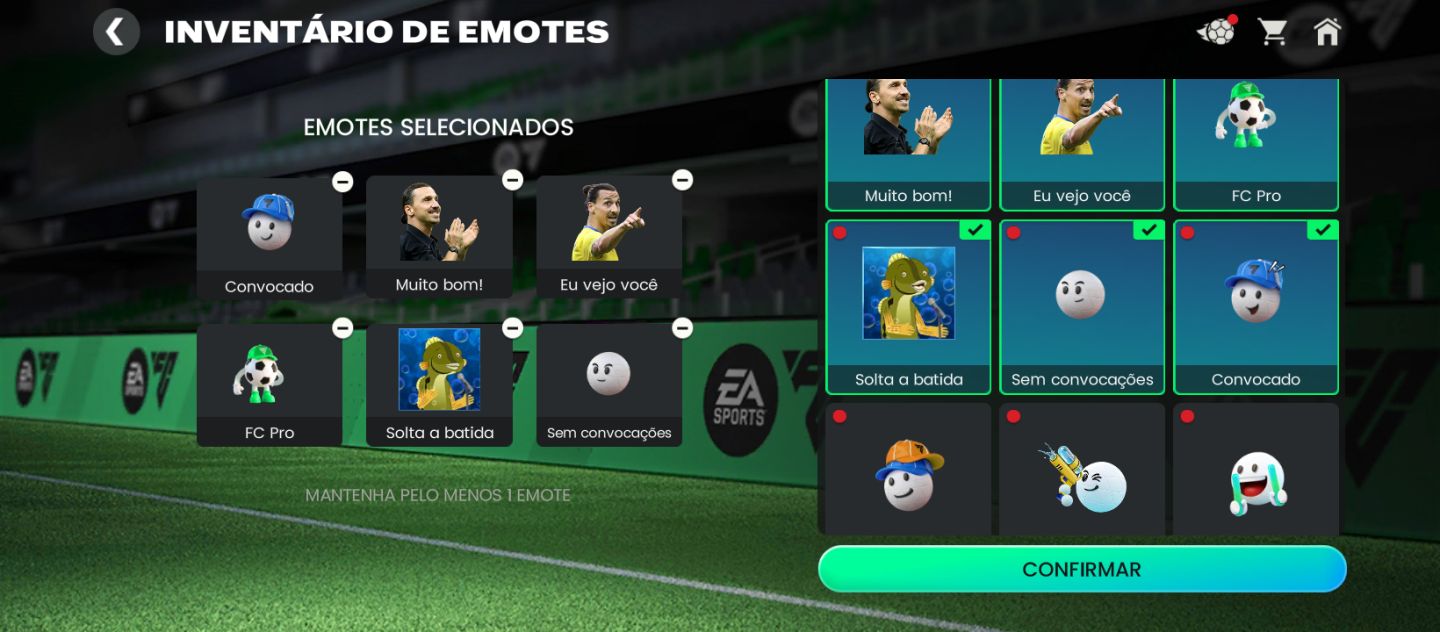 Conta antiga antiga com até 121 OVR Nível 69 com vários itens