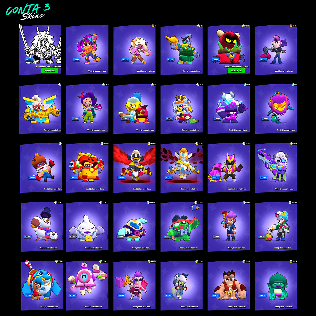 Contas Brawl Stars