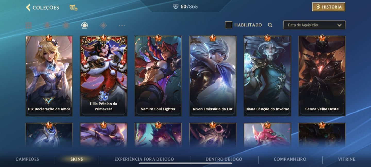 Conta lol wild rift a venda( main fadinha mas com extras)