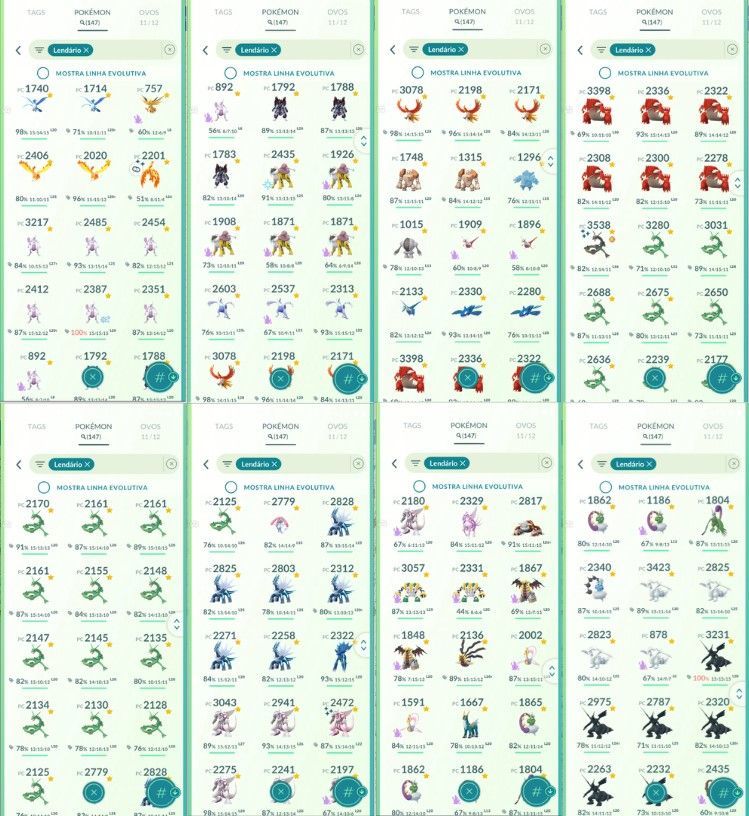 CONTA POKEMON GO LEVEL 52 | 147 LENDARIO | 136 BRILHANTE | 2 LENDARIO IV 100
