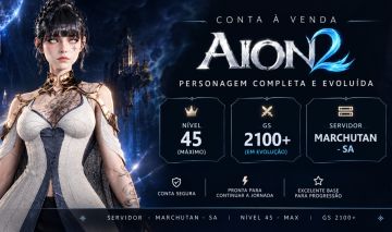 AION 2 Personagem Nível 45 | Marchutan SA | GS 2200 | SERVER TRANSFER OPEN