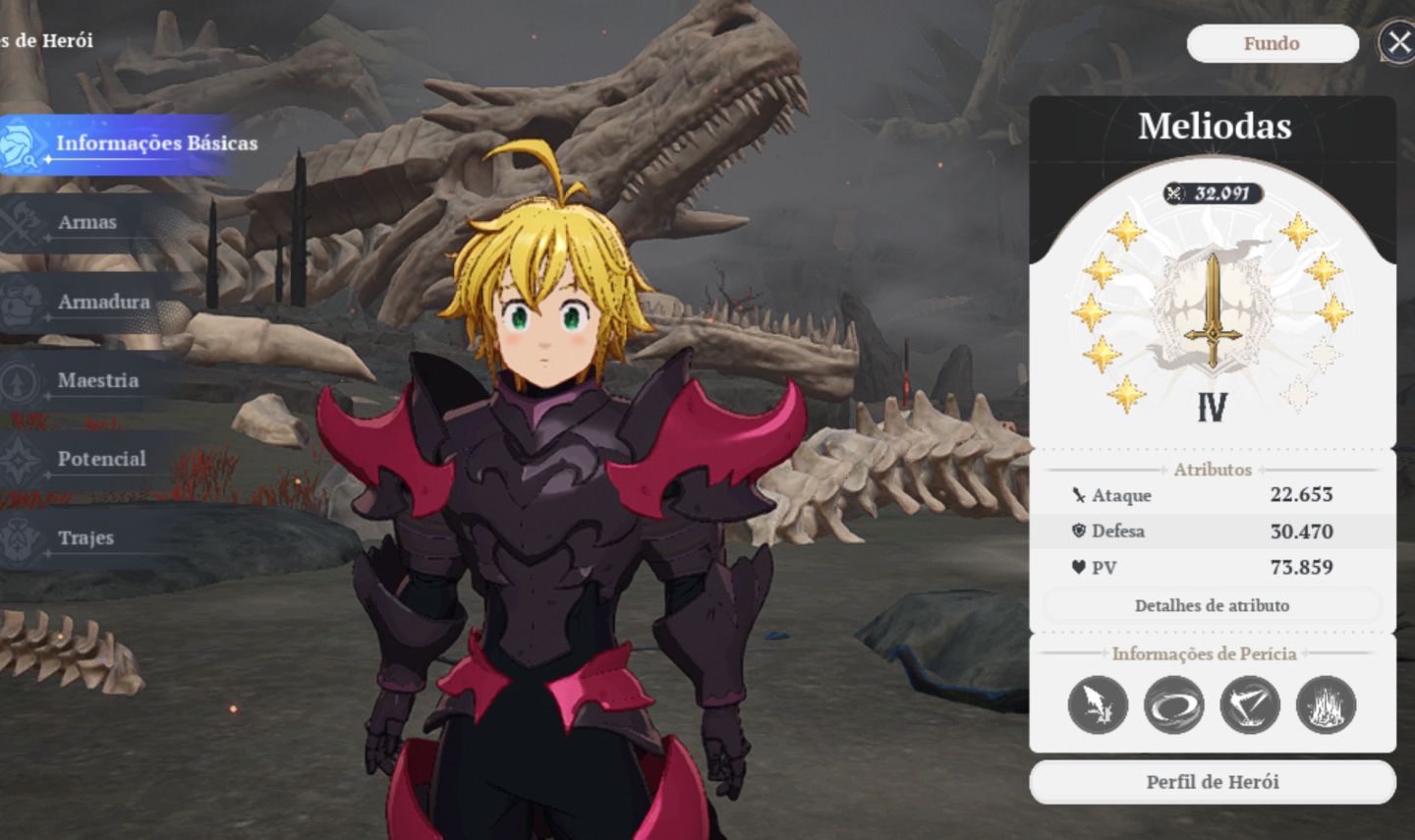 Conta the seven deadly sins origin lvl 48