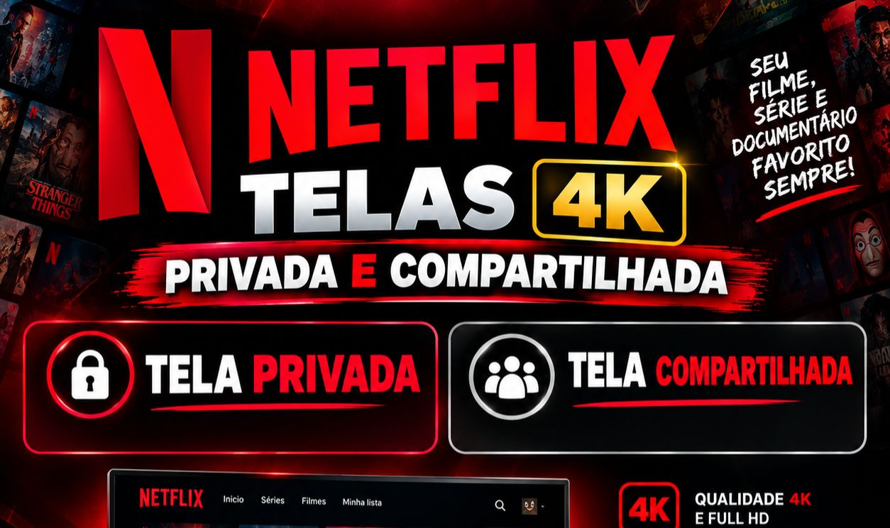NETFLIX 4K | 30 DIAS | ENTREGA SUPER RÁPIDA