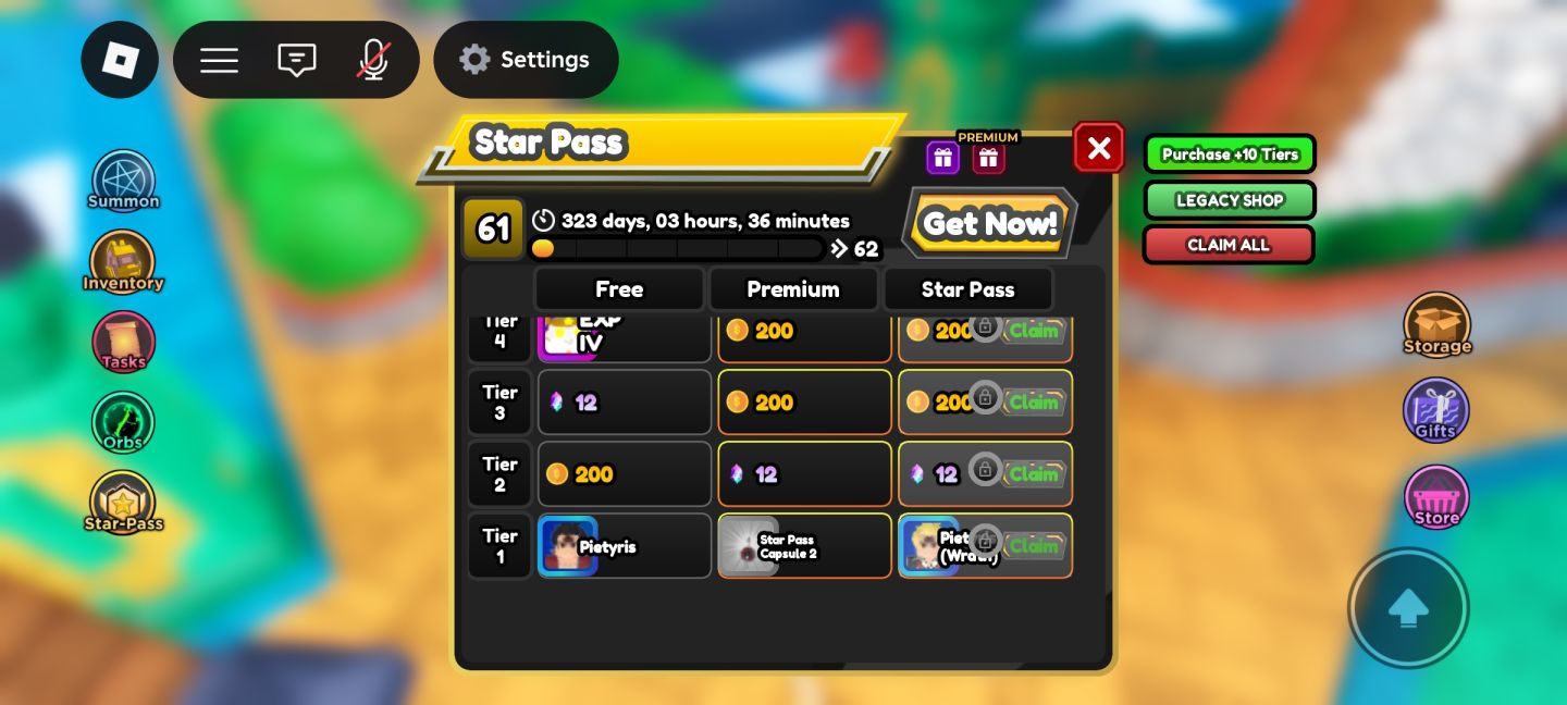 CONTA ASTD [OG] ROBLOX (COM 3X) (OVERLORD) (LVL 366) VARIOS 7 STAR MENOR PREÇO!!