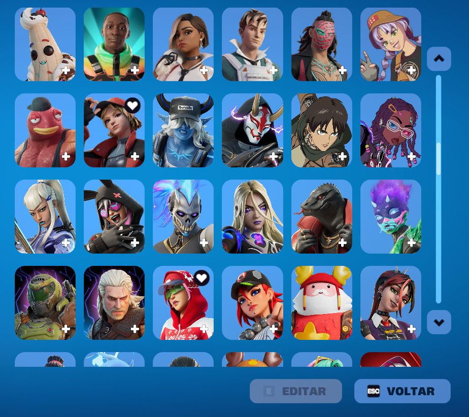 Conta epic focada no fortnite