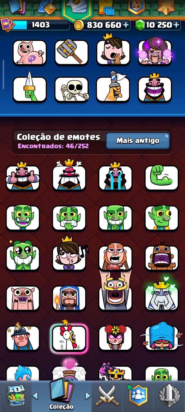 Conta de Clash Royale