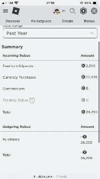 CONTA DE ROBLOX COM 26K DE ROBUX GASTOS - Roblox - Outros jogos Roblox ...
