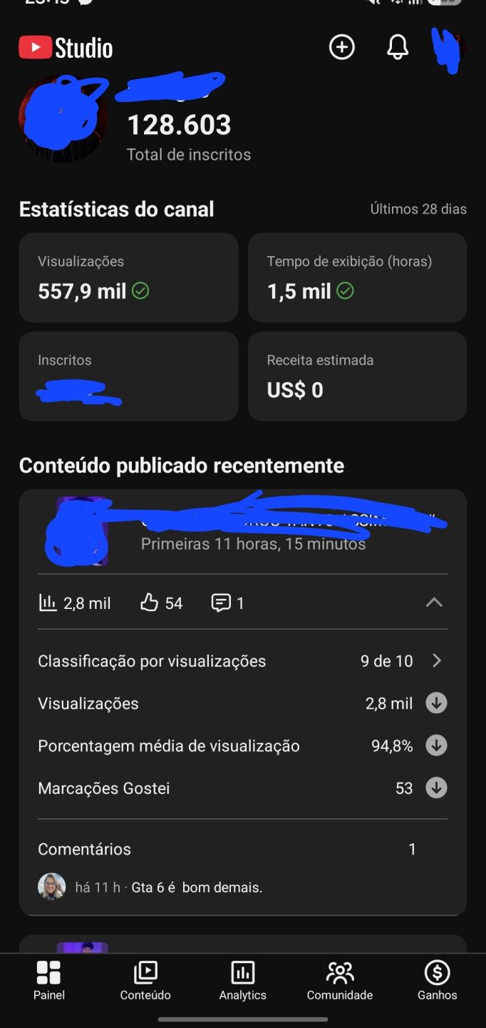 CANAL DO YOUTUBE +100K MONETIZADO EXTREMAMENTE BARATO