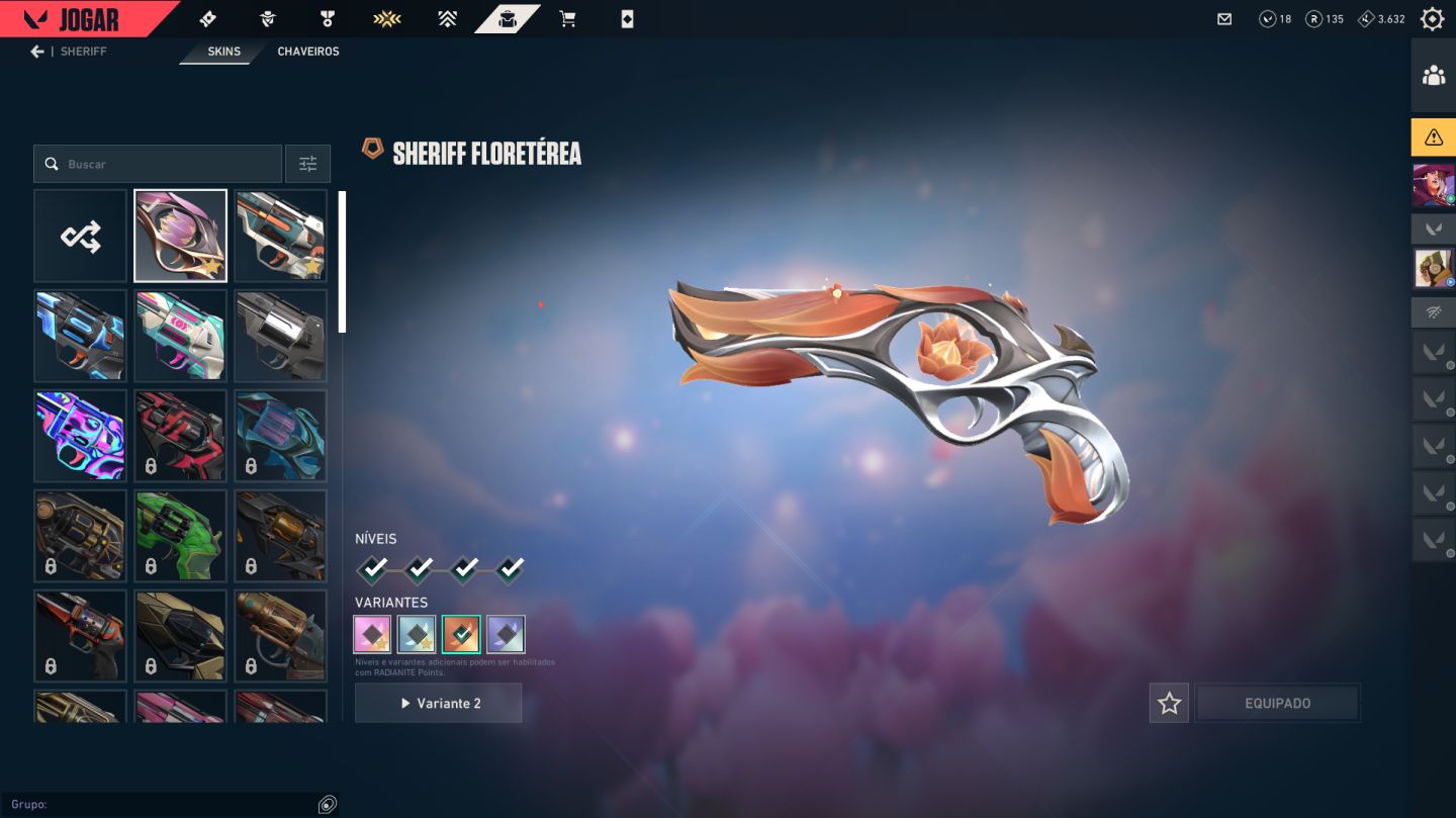 CONTA VALORANT LEVEL 348 | PLATINA 1 COM 1235 GASTOS