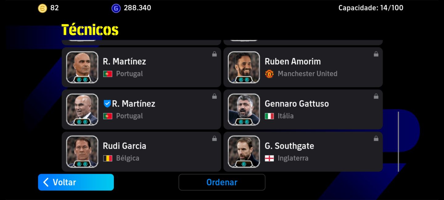 Conta Efootbal 3250 com Fichas Editadas, Suarez, Cruif, Pele e Outros